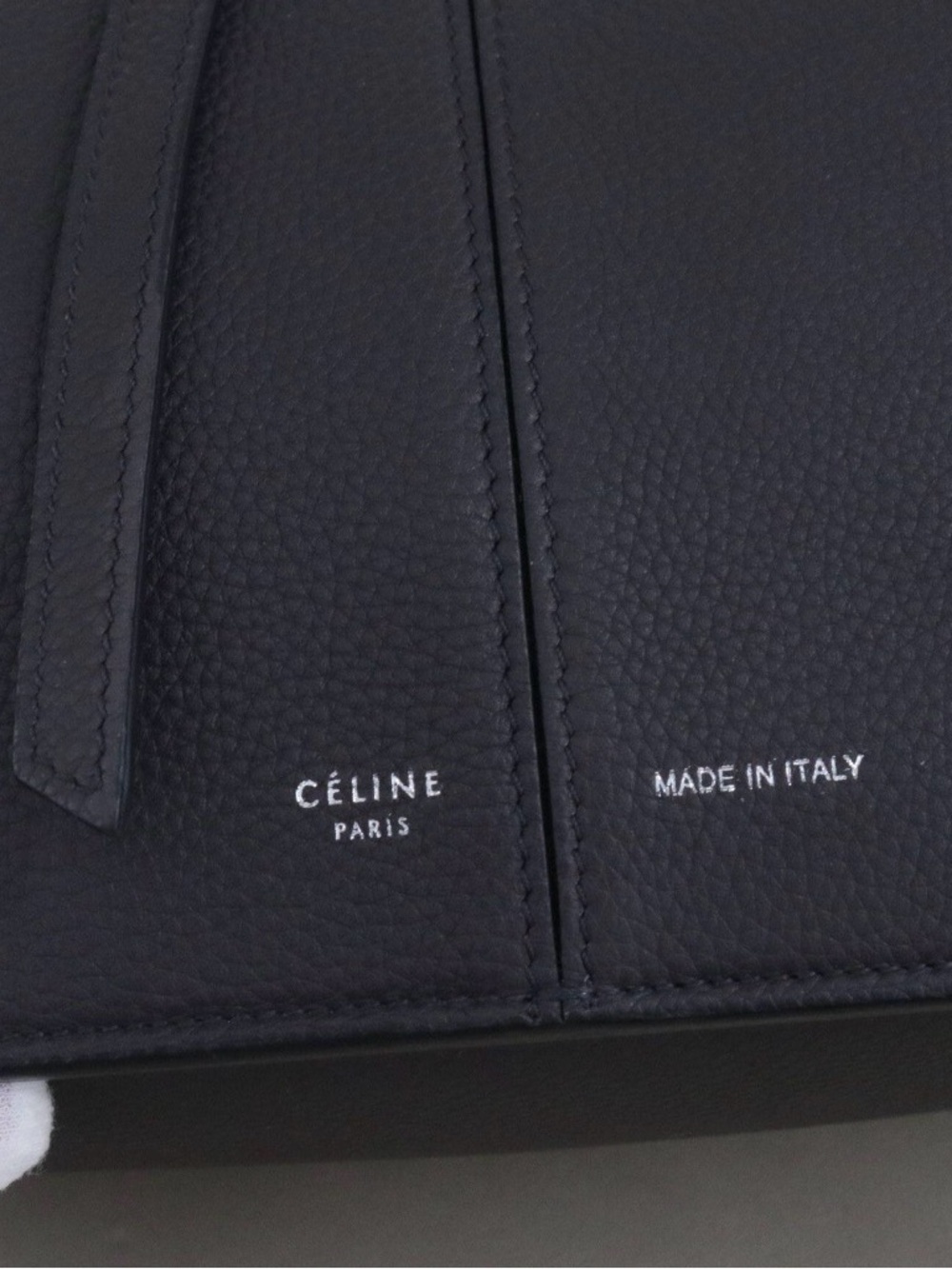 Celine Black Leather Shoulder Tote - Picture 5 of 8